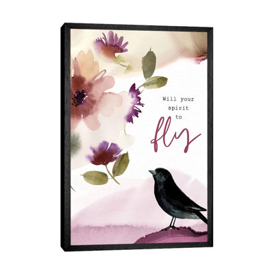 Will Your Spirit to Fly 1 Piece Wall Art on Canvas