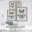 «Vintage Butterflies II», reproduction encadrée - bois massif-725055997