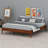 Modern Minimalist Platform Bed with Reinforced Slat Support System for Quick Assembly-1362319500