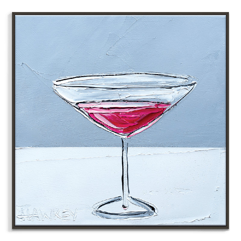 Pink Flamingo by Angela Hawkey - Painting, Wrapped Canvas, 41cm H x 41cm W x 3cm D