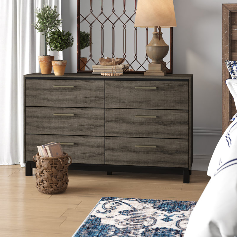 Commode double 6 tiroirs Mandy
