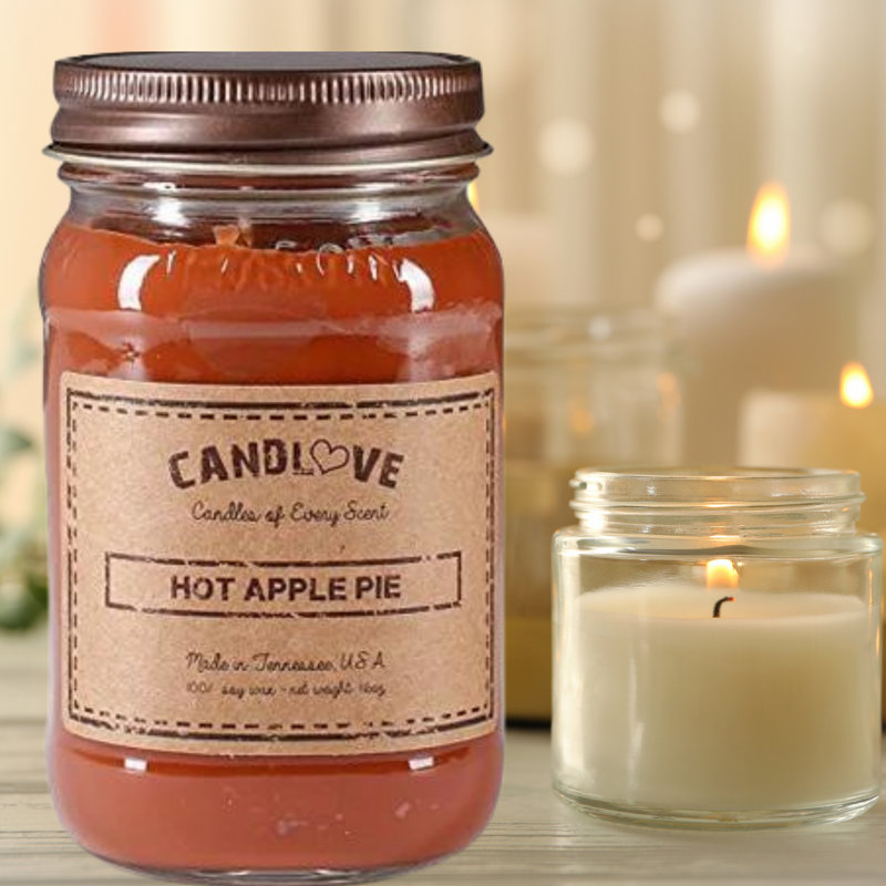 Bougie à la main et à la bougie Candlove Hot Pie Soy - 16 oz