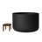 41" Modern Round Deep Solid Surface Freestanding Matte Black Soaking Tub -123515527
