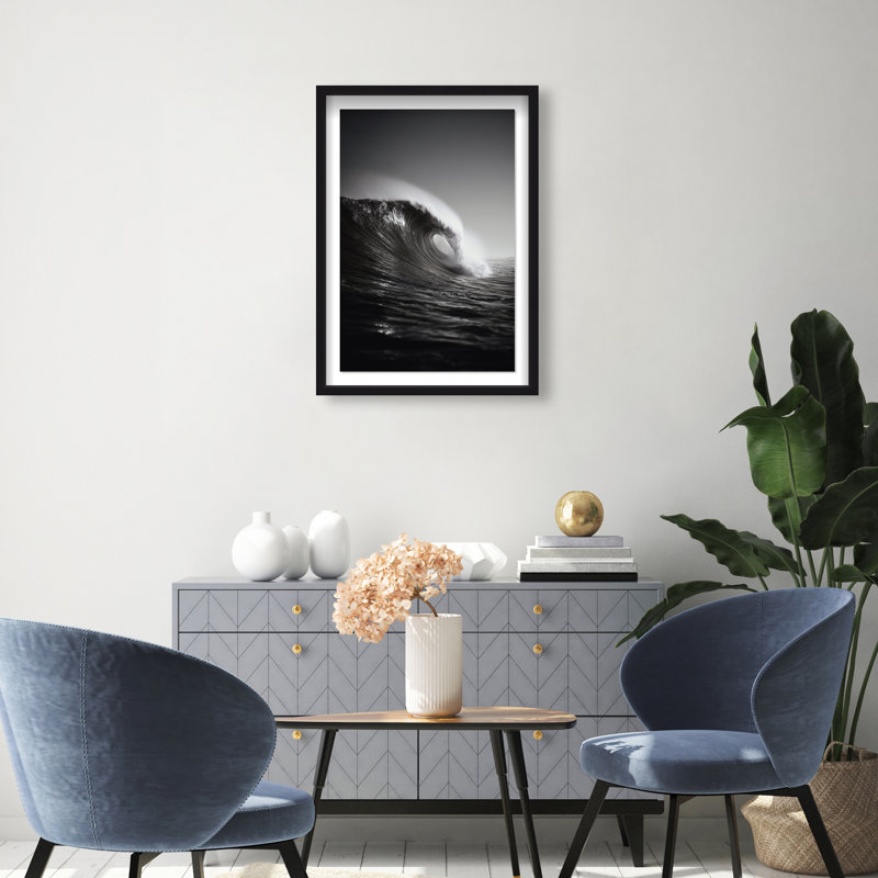 Tectonic Flow II Print by Oliver Gal, 37.5"H x 25.5"W, Black Shadowbox