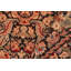 Tapis floral noir / brun fait à la main 6 pi 3 po x 9 pi 1 po Pangburn