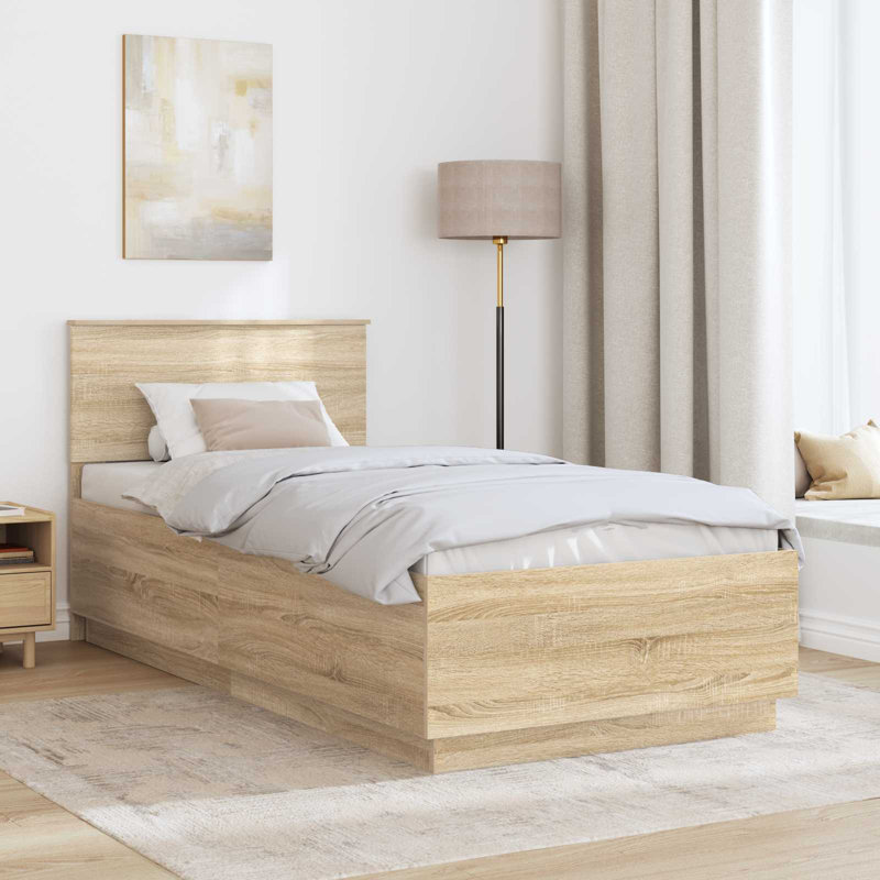 Bed, Small Single (2'6), Sonoma Oak