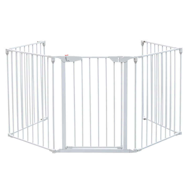Clôture pliable 5 pièces, Blanc