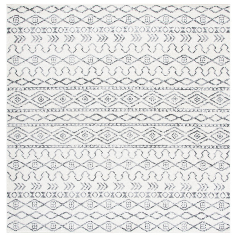 Tulum Performance Southwestern Rug, Square 6'7"