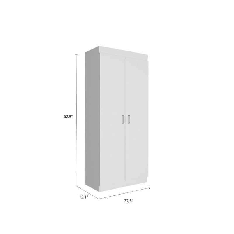 Cherry Hill 5-Shelf Pantry Cabinet White