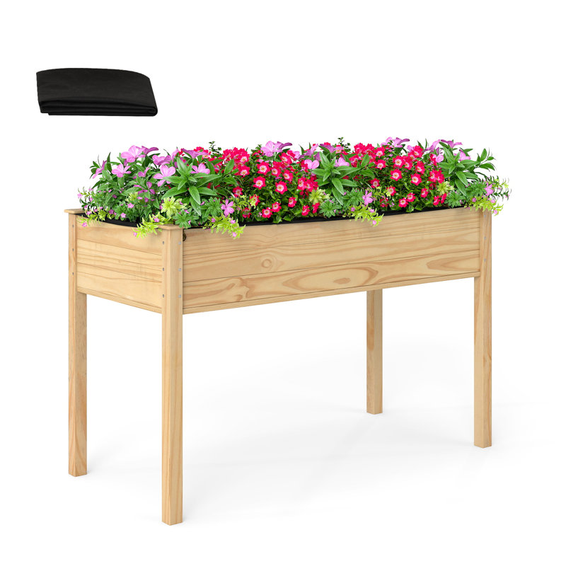Dharmpal Wood Elevated Planter