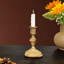 Bougie bougie vintage bougie rétro en laiton doré pour foyer