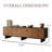 70.78" Mid-Century Modern TV Stand for TVs Up to 75", Walnut & Black Media Console with 4 Drawers and 2 Cabinets