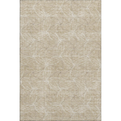 Premium Machine Washable Prisco Beige Rug