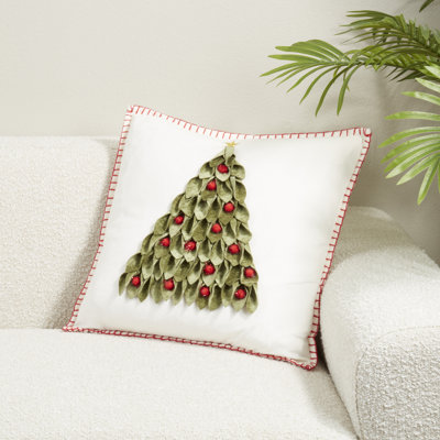 Christmas Tree Throw Pillow Cover