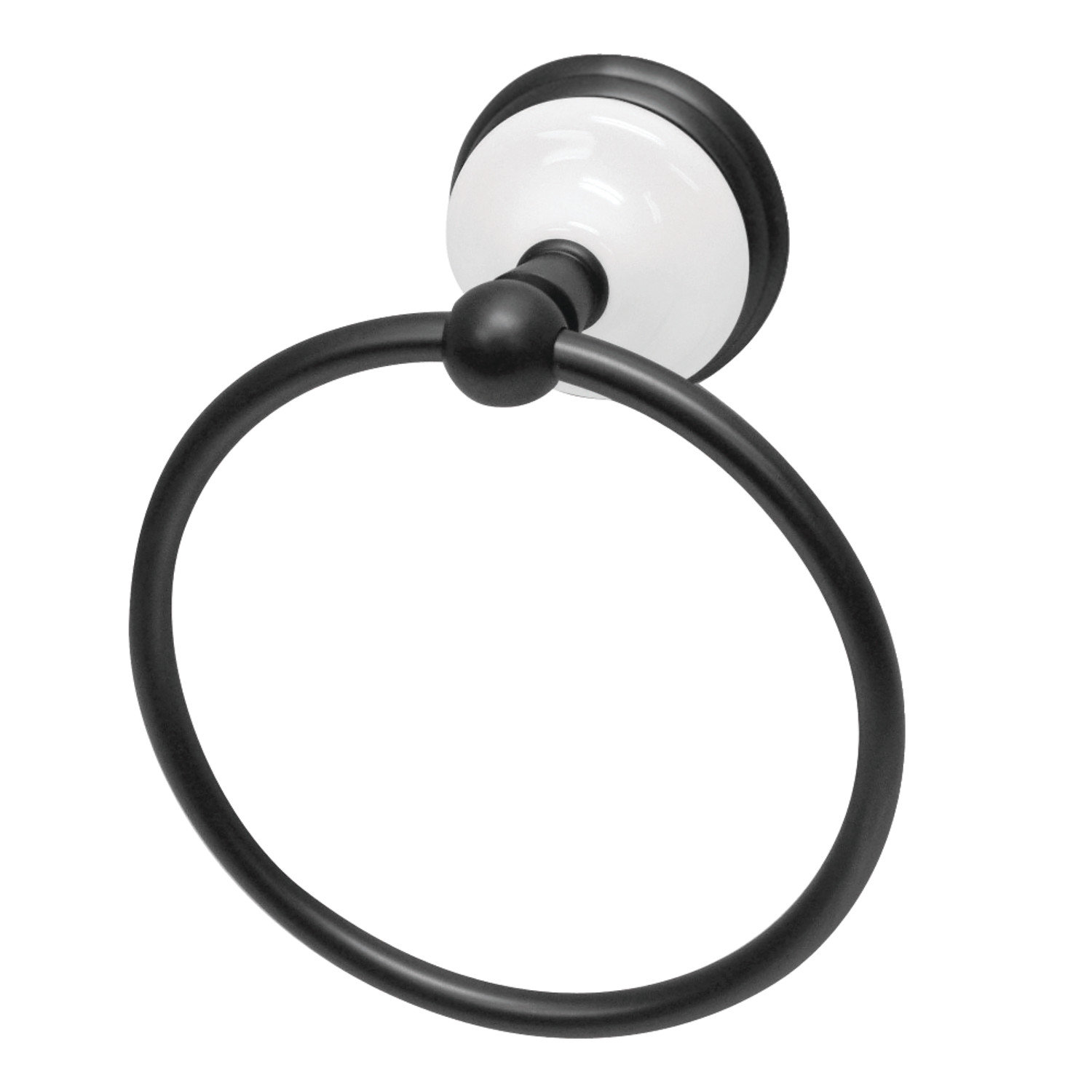 Kingston Brass Victorian Towel Ring, Matte Black