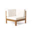 Ensemble modulaire d'extérieur en bois avec coussins-991534874