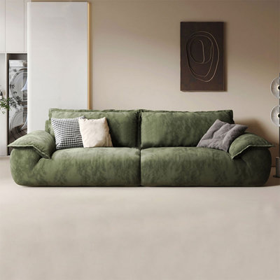 Coussin modulaire en polyester vert