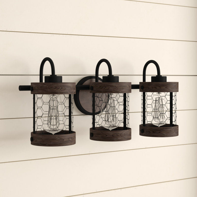 Éclairage pour salle de bain 3 lumières Cozy - Bronze huilé, Brun