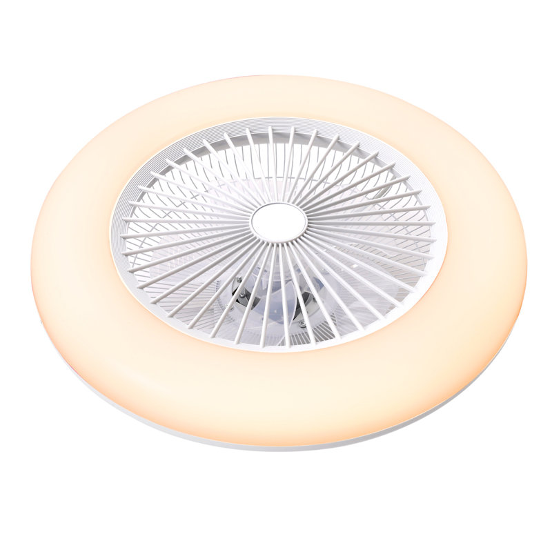 Ceiling Fan with LED Lights, White