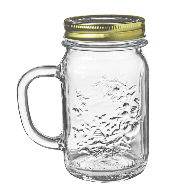 Bormioli Rocco Quattro Stagioni Glass Preserving Mason Jars - 475ml - Clear