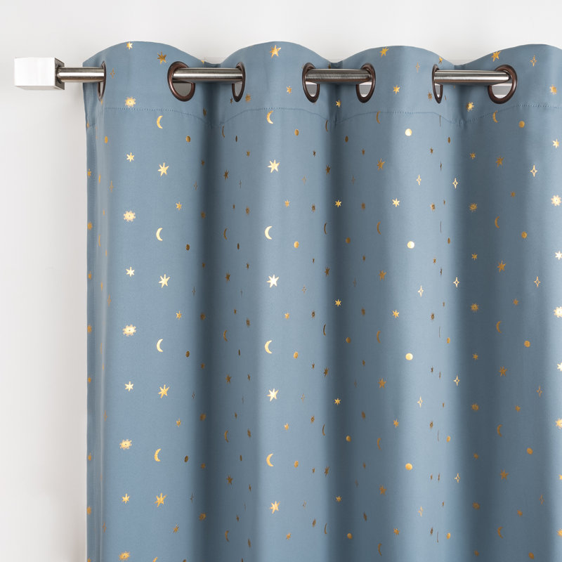 Paire de rideaux occultant en polyester Delsanto, Vert menthe, L 52 po x L 84 po