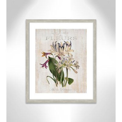 Azmar 'Le Jardin des Fleurs I' Framed Graphic Art Print