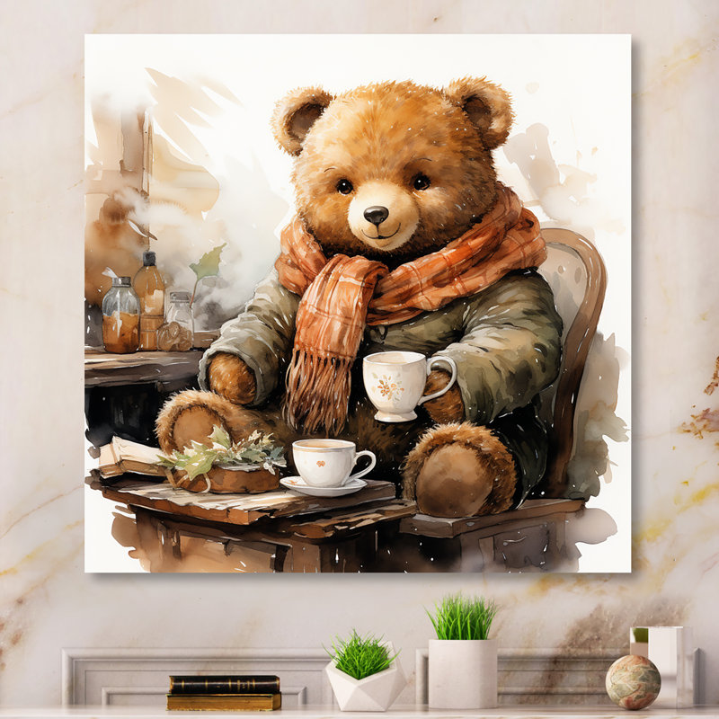 Hiver chambre de bébé ours en peluche II, H 29 po x l 29 po x P 1,5 po