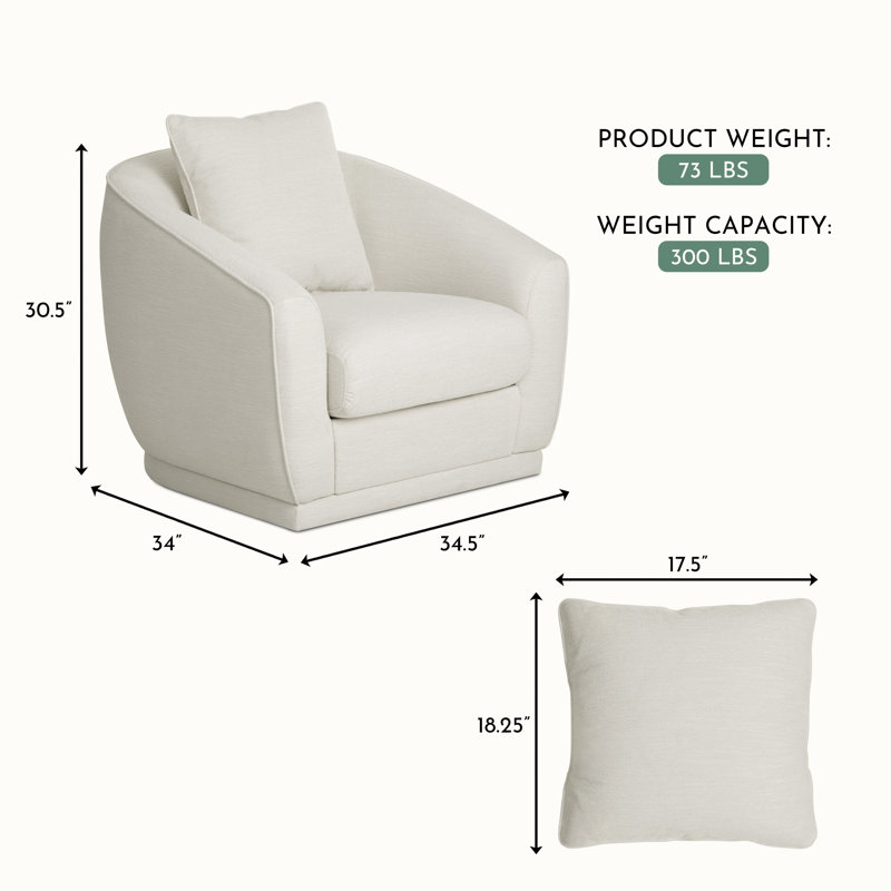 Fauteuil pivotant Magnolia