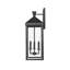 Applique murale d'extérieur 3 lumières 26 po - noir peint