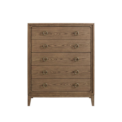 Commode 5 tiroirs au fini latté (Commode