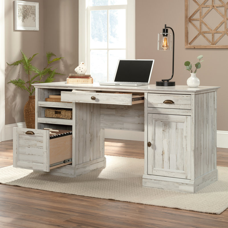 Executive Desk, White