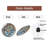 Iridescent Decorative Wall Clock with Stylish Design Art - 12'' Modern Glass Wall Clock