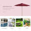 Lakewood Garden Parasol Pulley Operated Patio Umbrella-990532607