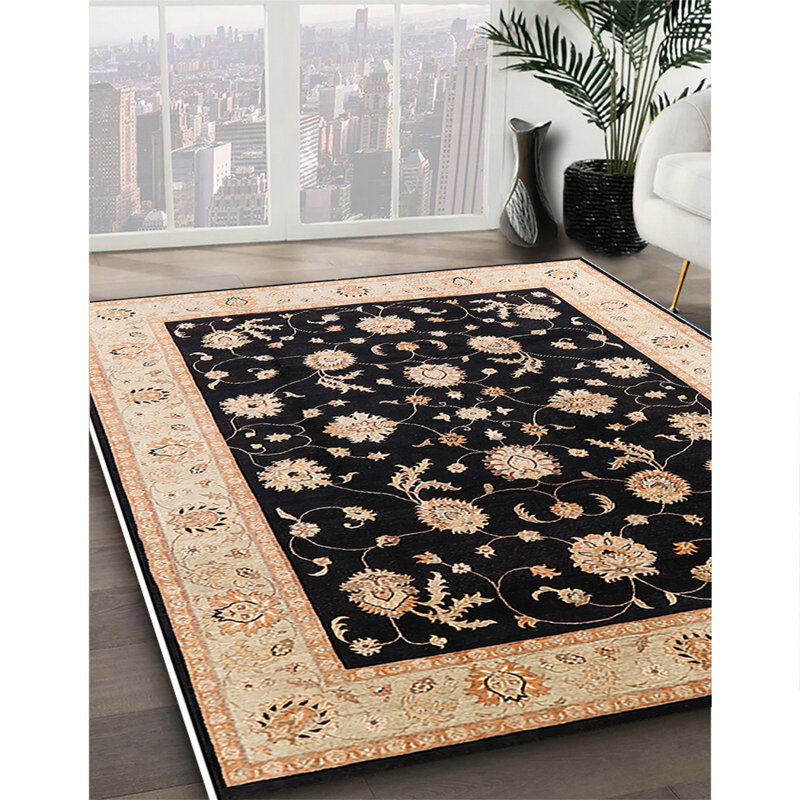 Claranne Oriental Indoor Rug, Round 5'