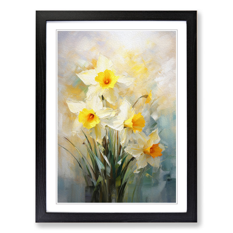 Single Picture Frame Print on Wood, Black Framed, 34cm H x 25cm W