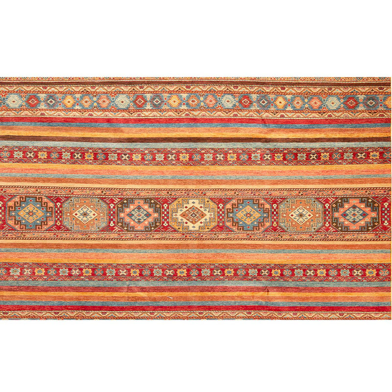 Tapis multicolore de haute qualité noué à la main