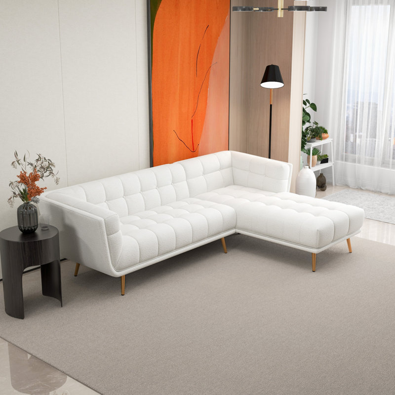 Allen Upholstered L-Shaped Sectional, Right Hand Facing