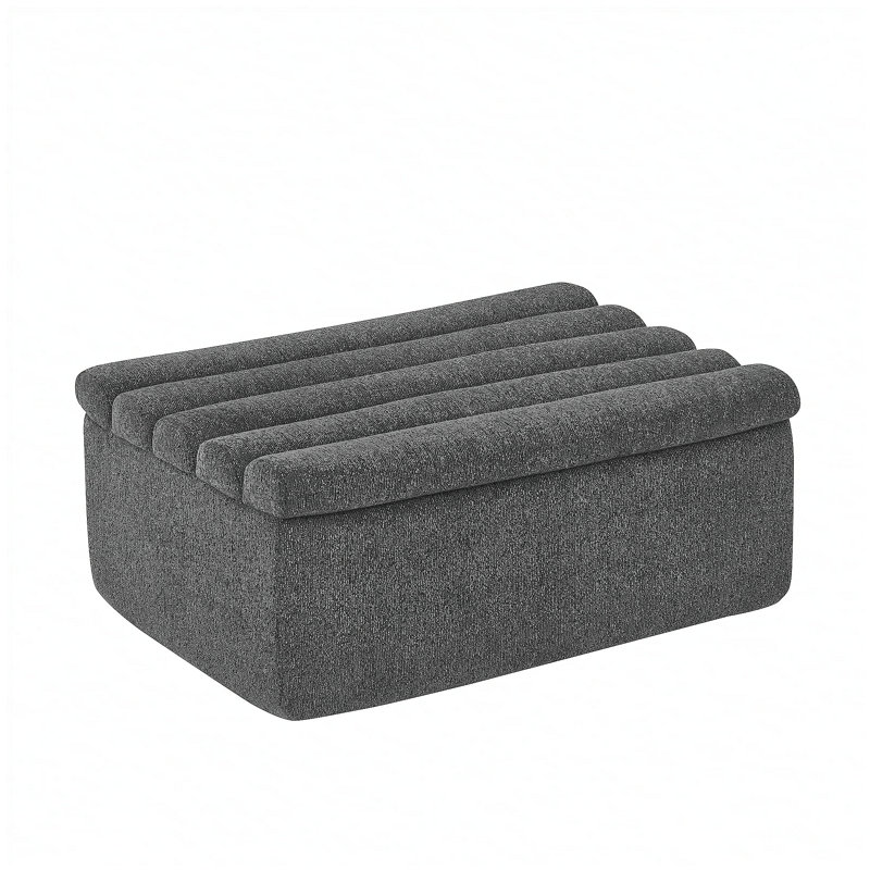 Le repose-pieds pour canapé modulaire, Noir
