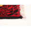 Tapis jaune / rouge / noir en laine noué à la main