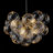 Brody 6 - Light Dimmable Swirled Glass Globe Sphere Chandelier-656191915