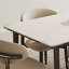 Elegant ash wood stone table chair ensemble-105490592-105490597