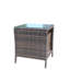 Table basse d'extérieur 1 table basse avec verre trempé transparent-275046871