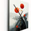 Horloge murale surdimensionnée de la lune rouge-99636632