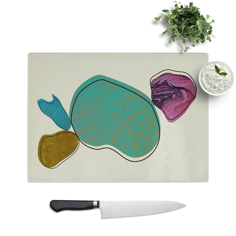 Composition 8 Chopping Board, 0.4cm H x 20cm W x 28.5cm L