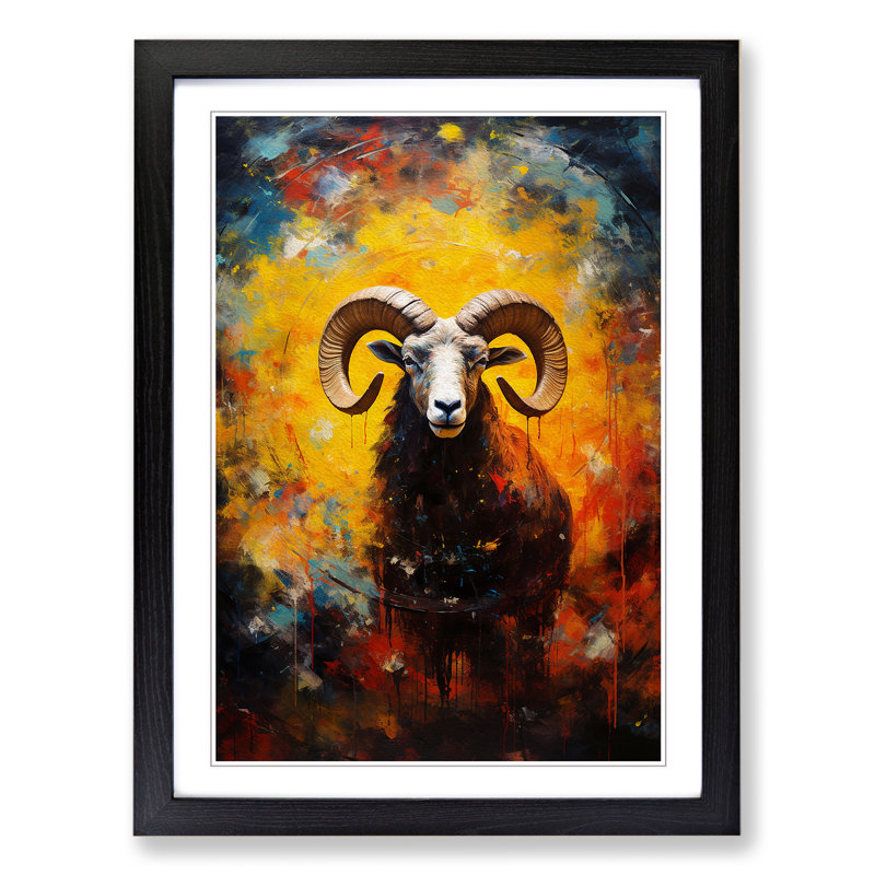 Single Picture Frame Print on Wood, Black Framed, 64cm H x 46cm W