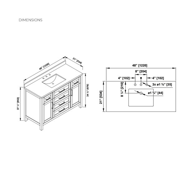 Dimensions du produit