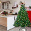 Arbre de Noël artificiel illuminé 6 pi avec branche automatique et support en métal
