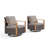 Jushawn Metal Swivel Glider Chair with Cushions-80802921-80802924