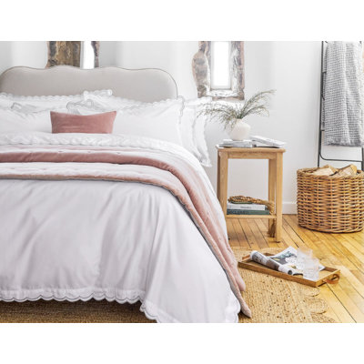 Scallop Edge Cotton Duvet Cover Set