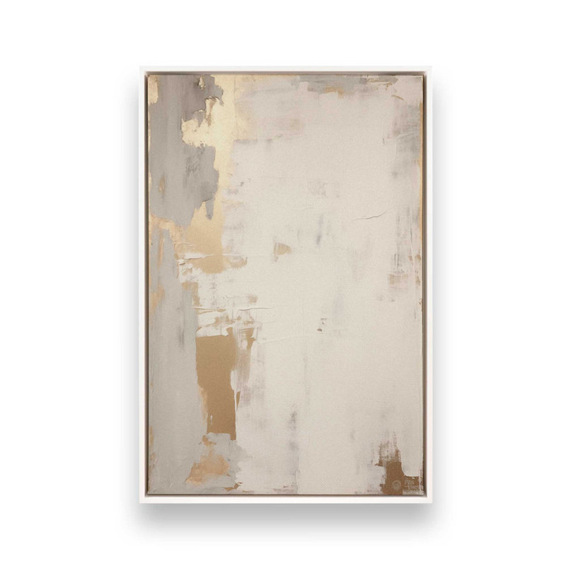 Golden Haze I, reproduction sur toile, H 18,75 po x l 12,75 po x P 1,75 po, Cadre flottant blanc opaque